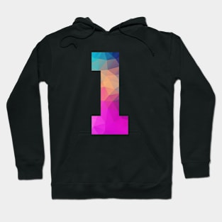 Colorful Art Number 1 Sports Hoodie